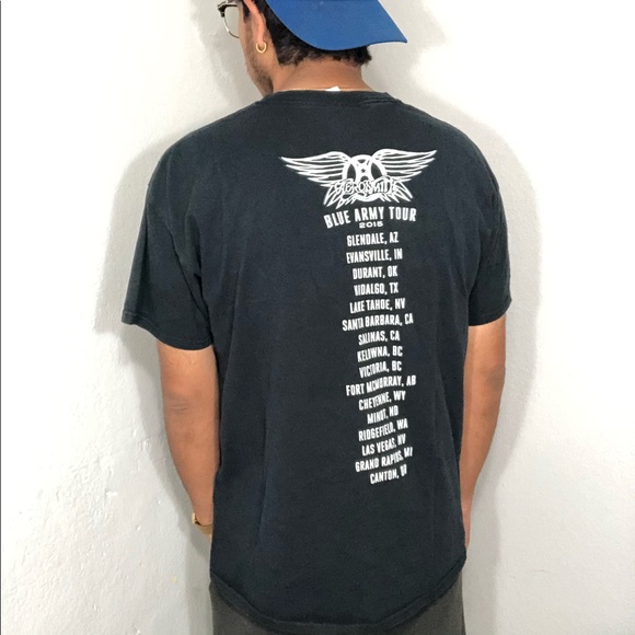 Aerosmith Blue army Tour 2015 Tee - Picture 3 of 4